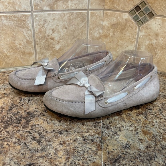 Vionic Alice Gray Suede Loafer Slippers Size 8 - Picture 3 of 14